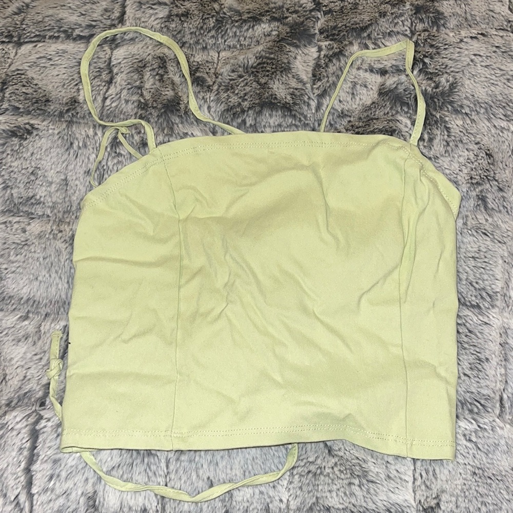 GREEN GARAGE CROP TOP